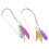 2Pcs Assorted Color Cat Teasing Sticks Plastic Tassel Pet Playthings 8