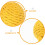 2Pcs Stylish Yellow Paper Cat Scratch Balls Replacement for Cat Trees 5