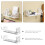 2Pièces Étagère Flottante Percer Résistante Salle De Bain 5