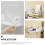 2Pièces Étagère Flottante Percer Résistante Salle De Bain 6