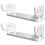 2Pièces Étagère Flottante Percer Résistante Salle De Bain 7