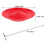 2Pcs Red Spinning Plate Set Plastic Juggling Kit for Party Performance 2