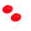 2Pcs Red Spinning Plate Set Plastic Juggling Kit for Party Performance 4