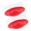 2Pcs Red Spinning Plate Set Plastic Juggling Kit for Party Performance 5