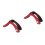 2Pcs Portable Red Guitar Lifter Stand Adjustable Sponge Padded Support 2