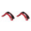 2Pcs Portable Red Guitar Lifter Stand Adjustable Sponge Padded Support 4