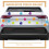 24Pièces Stickers Marguerite Décor PVC Coloré 4
