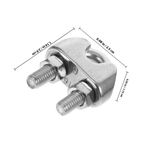 Pinces Câble En Inoxydable Argent Pour Câble Sécurisé 1