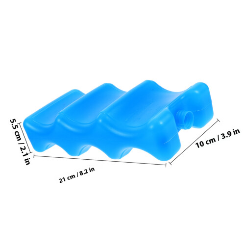 2Pièces Réutilisable PVC Bleu Idéale Bouteille Lait Picnic 1