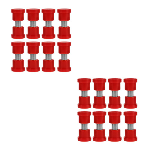 16Pcs Red Golf Cart Bushing Kit Durable Rubber Leaf Spring Replacement 1