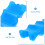 2Pièces Réutilisable PVC Bleu Idéale Bouteille Lait Picnic 5