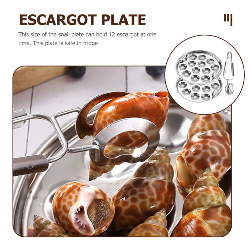 1Ensemble Plateau À Escargots Résistant En Acier Baignade Bbq 2