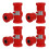 16Pcs Red Golf Cart Bushing Kit Durable Rubber Leaf Spring Replacement 10