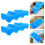 2Pièces Réutilisable PVC Bleu Idéale Bouteille Lait Picnic 9