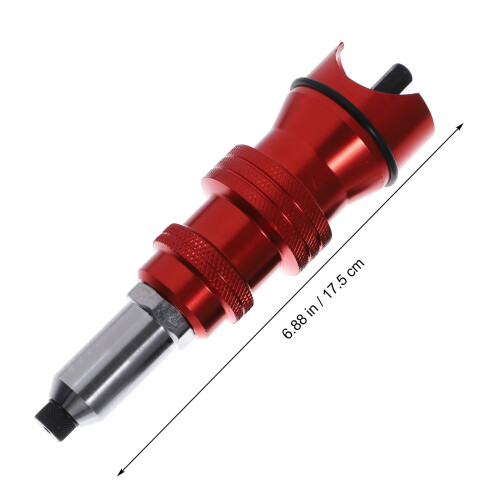 1set Cordless Rivet Nut Adapter Red Aluminum Alloy Hand Tool 1