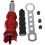 1set Cordless Rivet Nut Adapter Red Aluminum Alloy Hand Tool 11