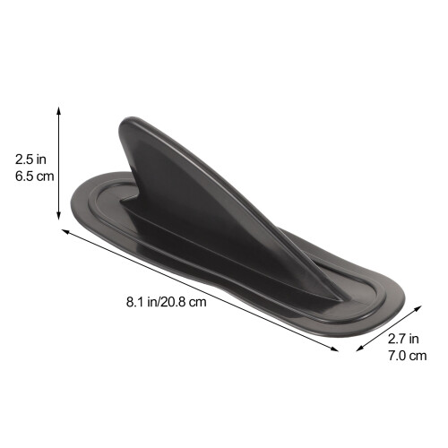 2Pièces Ailerons PVC Paddle Noir Guide Surfboard Durable 1