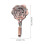 4Ensembles Supports Rideaux Marron Motif De Rose 2