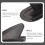 2Pièces Ailerons PVC Paddle Noir Guide Surfboard Durable 8