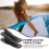 2Pièces Ailerons PVC Paddle Noir Guide Surfboard Durable 9