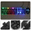 2Pcs Black USB Keyboard Mouse Ergonomic LED Backlit Wired Gaming Set 4