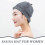 2Pcs Blue Coral Fleece Felt Sauna Hat Comfortable Breathable Bath Cap 4