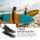 2Pièces Ailerons PVC Paddle Noir Guide Surfboard Durable 11