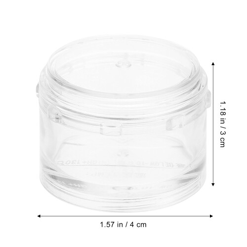 7Pcs Portable Round Medicine Boxes Weekly Organizer Transparent 1