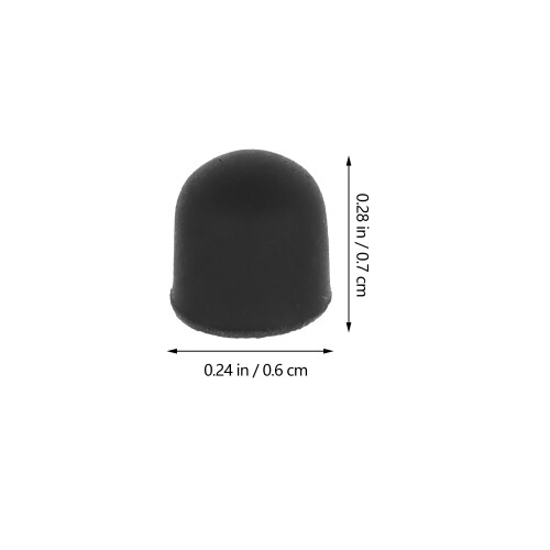 50Pièces Pointes Stylet Silicone Noires Pour Écran Tactile Capacitives 1