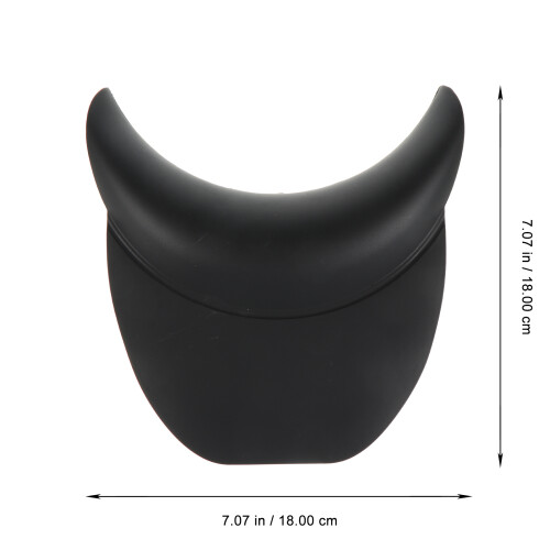 Reusable Black Silicone Shampoo Neck Support for Salon Bowls 1