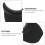 Reusable Black Silicone Shampoo Neck Support for Salon Bowls 5