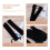 5Pcs Single Pen Pouch Black Velvet Drawstring Pen Holder Storage Bag 5