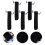 5Pcs Single Pen Pouch Black Velvet Drawstring Pen Holder Storage Bag 7