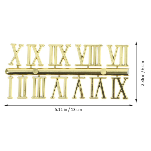 6Pièces Kit Numéros Murale Couleurs Variées 1
