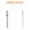 1Ensemble Kit Pièces Silencieux Noir Matériel DIY 4