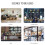 6Pièces Kit Numéros Murale Couleurs Variées 4