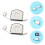 2Pcs Metal Magnetic Seam Guide Sewing Machine Accessory Assorted Color 7