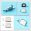 2Pcs Metal Magnetic Seam Guide Sewing Machine Accessory Assorted Color 9