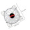 1Set White ABS Rgb Lighting Computer Case Fan Cooling Cooler 2
