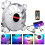 1Set White ABS Rgb Lighting Computer Case Fan Cooling Cooler 4