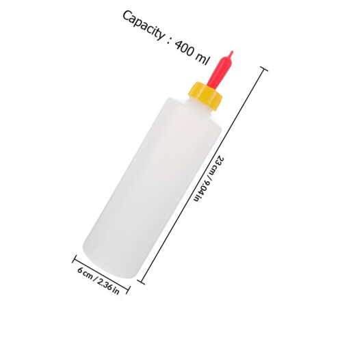 1Set Durable Calf Milk Bottle with Removable Pacifier for Lamb Feeding 1