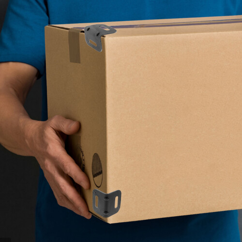 100Pcs Black Corner Protectors for Cargo Shipping and 2