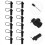 12Pcs Plastic Clothes Security Checkpoint Tags Black Anti-Theft Labels 7