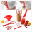 1Set Magnetic Jar Lid Lifter Red Canning Tools Kitchen Essential 4