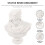 Small Statue White Bust Statue 1set 5