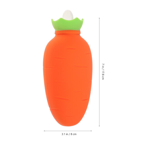 1Set Orange Cartoon Hot Water Bag Compact Comfortable Hand Warmer 1