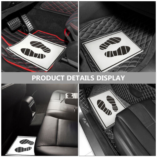 30Pièces Tapis De Sol En Papier Pour Auto Usage Unique Noir Pratique 2