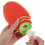 1Set Orange Cartoon Hot Water Bag Compact Comfortable Hand Warmer 5