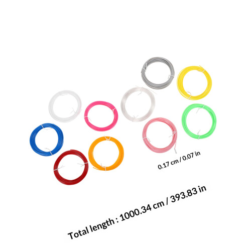 10Pcs 3D Printing Wires Pla Plastic Filaments 1