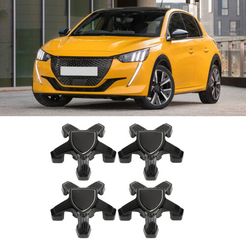 4pcs 98366785XK Black Wheel Hub Caps 5hole 21-23